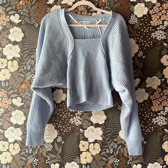 NAADAM Blue Fisherman Layered Sweater in blue size XS - Picture 4 of 7